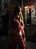 This is the bullshit costume that she's wearing in the new Elektra movie.  They claimed it would be more like her comic book costume - instead they just used a red version of the one in the Daredevil movie.   This movie is going to suck.